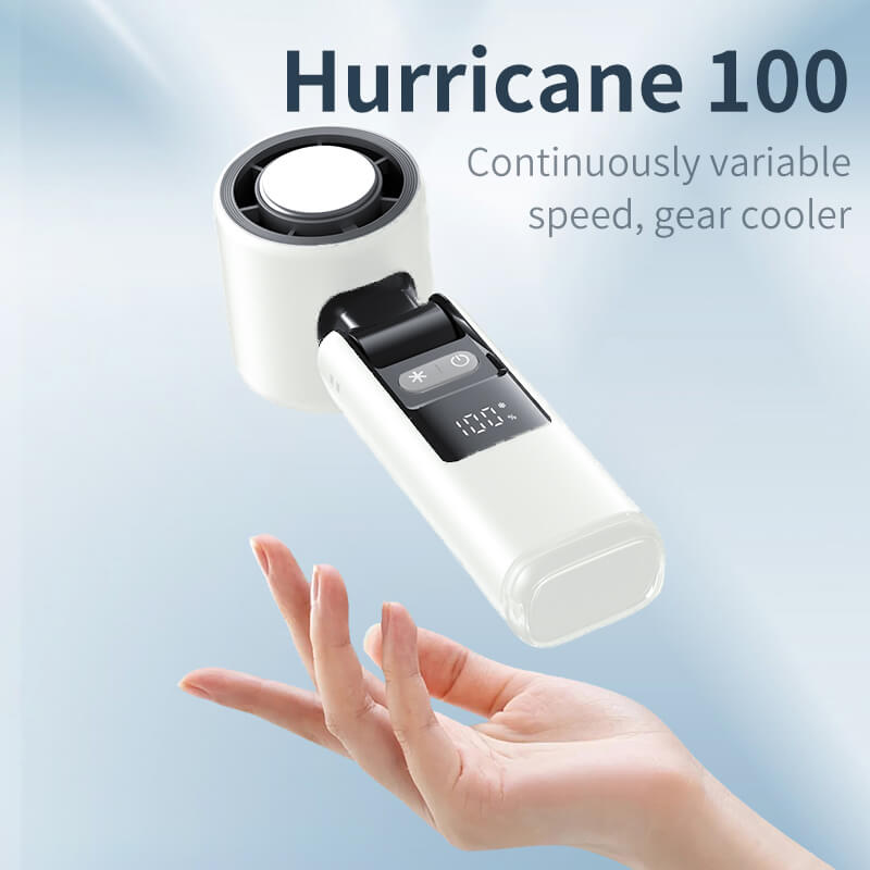2025 With Refrigeration Turbos Chilled Ice Sensation Cold Fan Super Mini Turbos Speed Fan USB Powered Digital Display For Outdoor Camping Travel